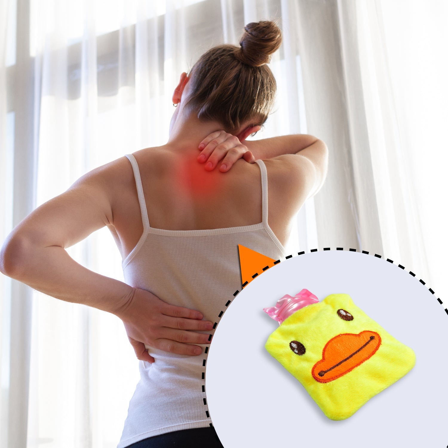 6511 Yellow Duck small Hot Water Bag with Cover for Pain Relief, Neck, Shoulder Pain and Hand, Feet Warmer, Menstrual Cramps. DeoDap 6511 Yellow Duck small Hot Water Bag with Cover for Pain Relief, Neck, Shoulder Pain and Hand, Feet Warmer, Menstrual Cramps. DeoDap